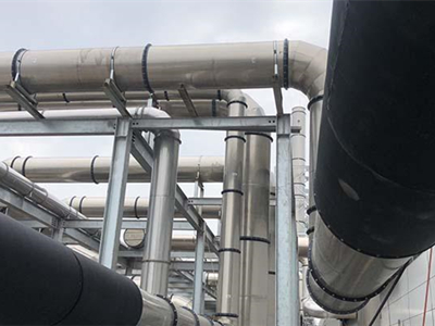 保温管道施工现场